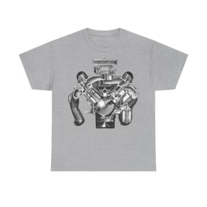 Vintage V8 Motor Illustration T-Shirt